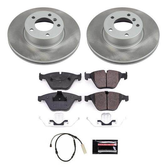 Kies-Motorsports PowerStop Power Stop 13-15 BMW X1 Front Semi-Coated Rotor Kit