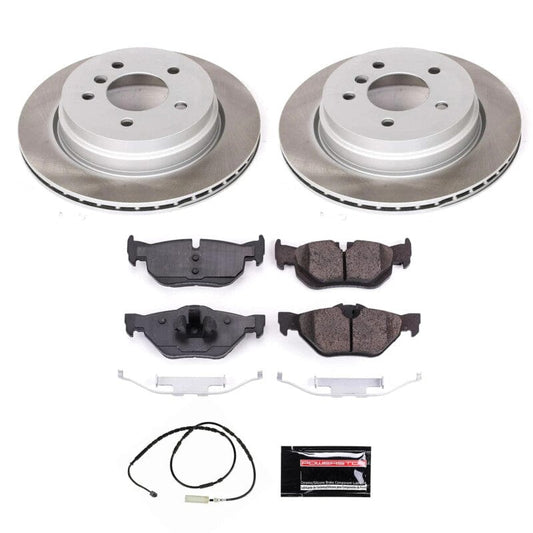 Kies-Motorsports PowerStop Power Stop 13-15 BMW X1 Rear Semi-Coated Rotor Kit