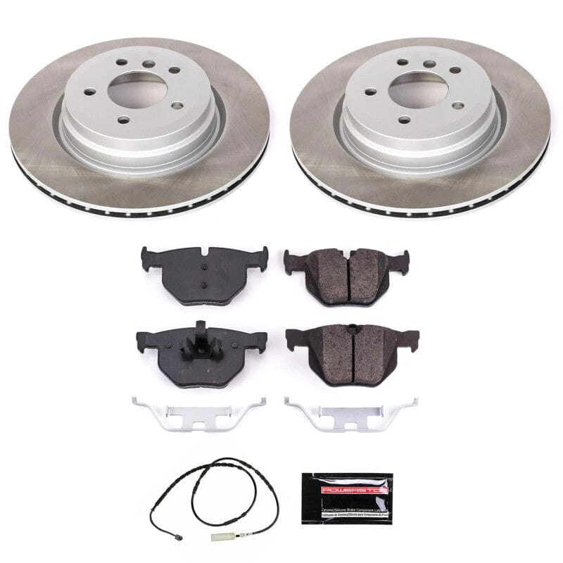 Kies-Motorsports PowerStop Power Stop 13-15 BMW X1 Rear Semi-Coated Rotor Kit