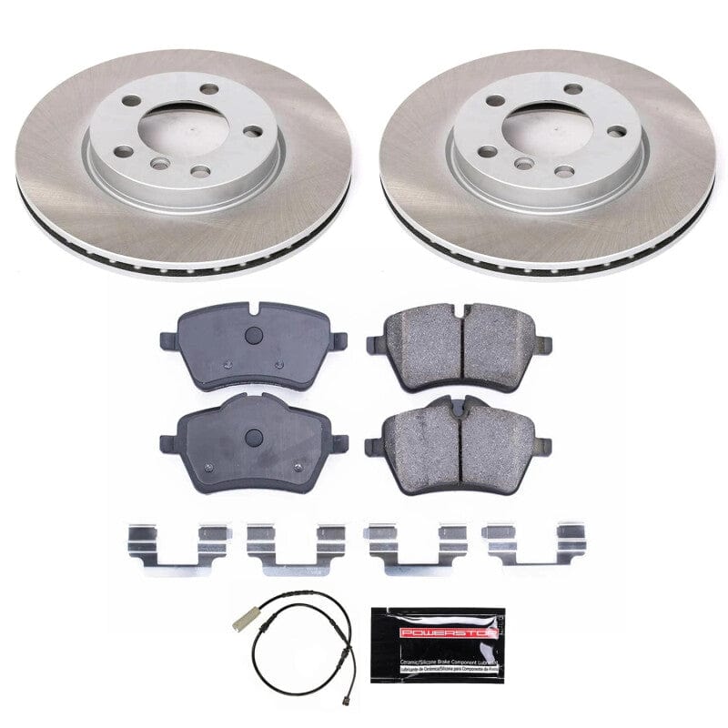 Kies-Motorsports PowerStop Power Stop 13-16 Mini Cooper Paceman Front Semi-Coated Rotor Kit Main image