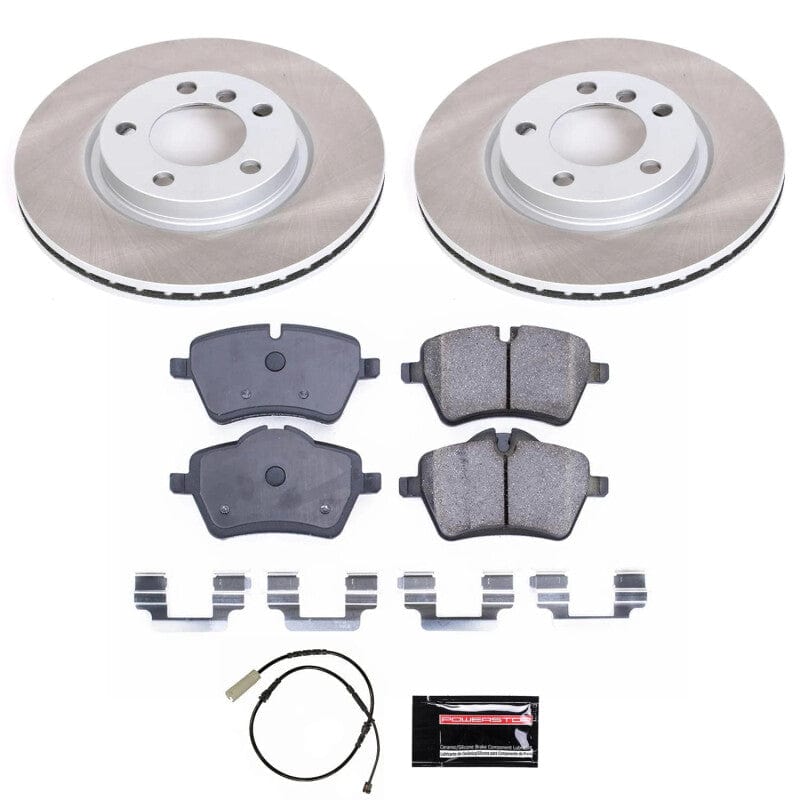 Kies-Motorsports PowerStop Power Stop 13-16 Mini Cooper Paceman Front Semi-Coated Rotor Kit Main image