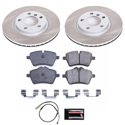 Kies-Motorsports PowerStop Power Stop 13-16 Mini Cooper Paceman Front Semi-Coated Rotor Kit