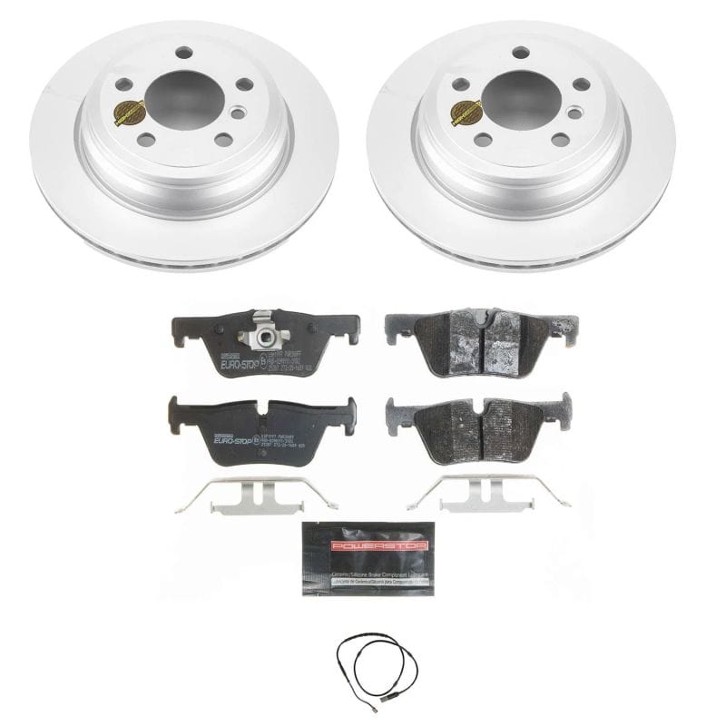 Kies-Motorsports PowerStop Power Stop 13-18 BMW 320i xDrive Rear Euro-Stop Brake Kit