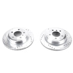 Kies-Motorsports PowerStop Power Stop 13-18 BMW 320i xDrive Rear Evolution Drilled & Slotted Rotors - Pair