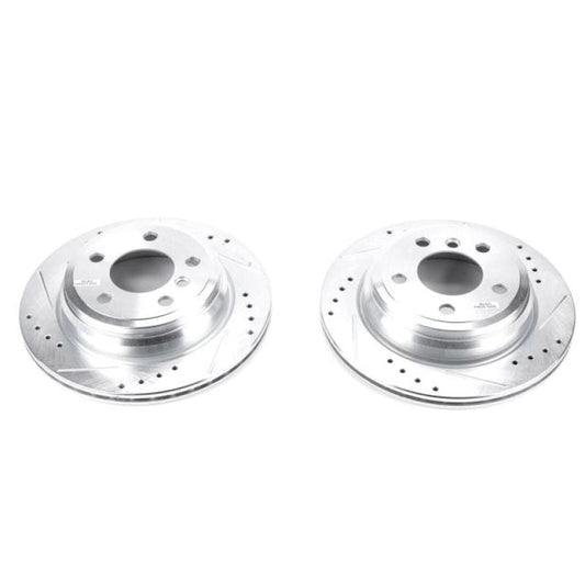 Kies-Motorsports PowerStop Power Stop 13-18 BMW 320i xDrive Rear Evolution Drilled & Slotted Rotors - Pair