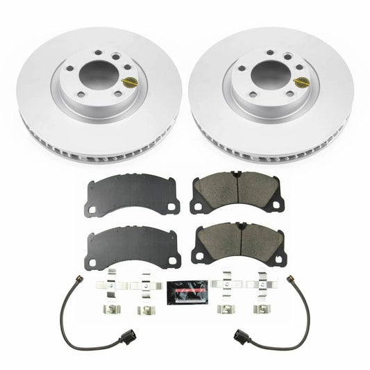 Kies-Motorsports PowerStop Power Stop 13-18 Porsche Cayenne Front Z23 Evolution Sport Coated Brake Kit