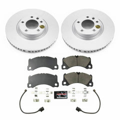 Kies-Motorsports PowerStop Power Stop 13-18 Porsche Cayenne Front Z23 Evolution Sport Coated Brake Kit