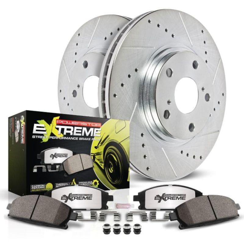 Kies-Motorsports PowerStop Power Stop 14-16 BMW 228i Front Z26 Street Warrior Brake Kit