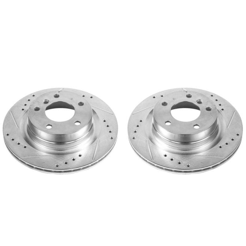Kies-Motorsports PowerStop Power Stop 14-16 BMW 228i Rear Evolution Drilled & Slotted Rotors - Pair