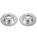 Kies-Motorsports PowerStop Power Stop 14-16 BMW 228i Rear Evolution Drilled & Slotted Rotors - Pair
