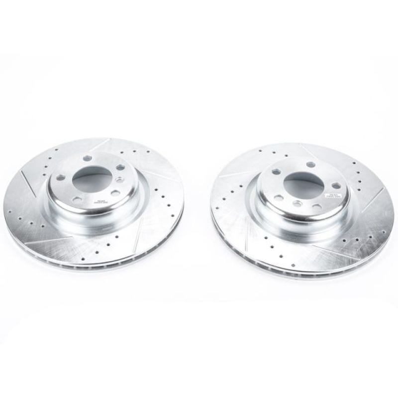 Kies-Motorsports PowerStop Power Stop 14-16 BMW 228i Rear Evolution Drilled & Slotted Rotors - Pair Main image