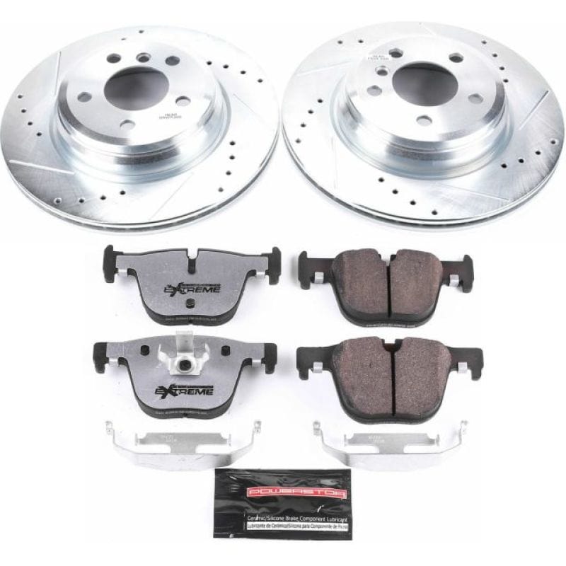 Kies-Motorsports PowerStop Power Stop 15-16 BMW 328i xDrive Rear Z26 Street Warrior Brake Kit Main image