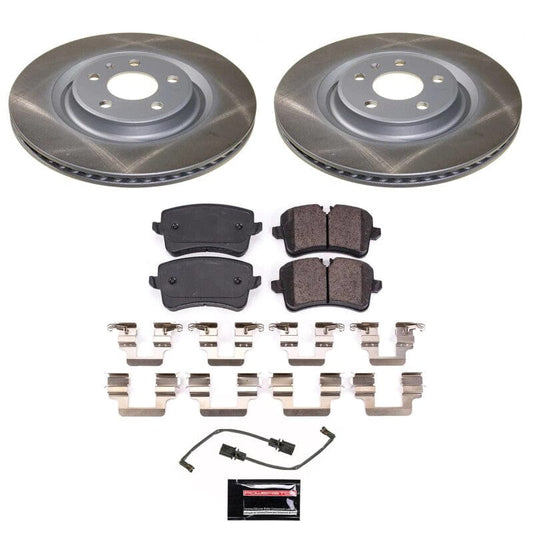 Kies-Motorsports PowerStop Power Stop 15-21 Porsche Macan Rear Semi-Coated Rotor Kit