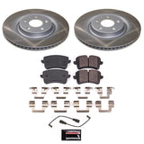 Kies-Motorsports PowerStop Power Stop 15-21 Porsche Macan Rear Semi-Coated Rotor Kit