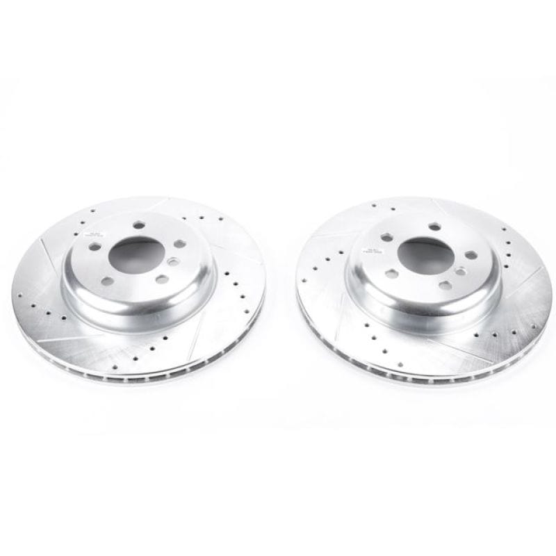 Kies-Motorsports PowerStop Power Stop 16-18 BMW 320i xDrive Rear Evolution Drilled & Slotted Rotors - Pair
