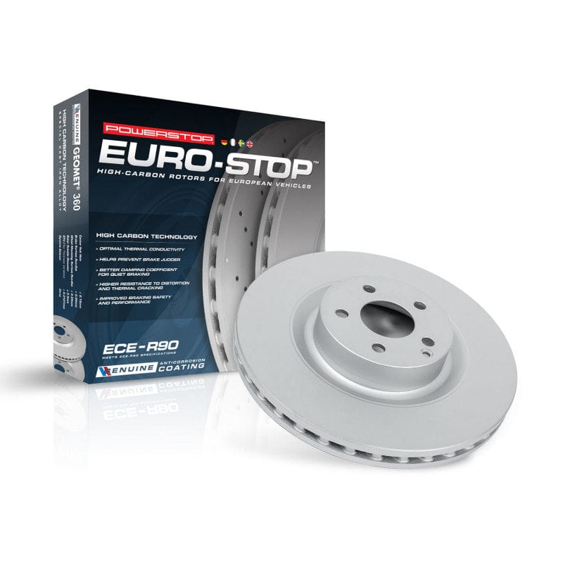 Kies-Motorsports PowerStop Power Stop 16-18 BMW 320i xDrive Rear Evolution High Carbon Geomet Coated Rotor