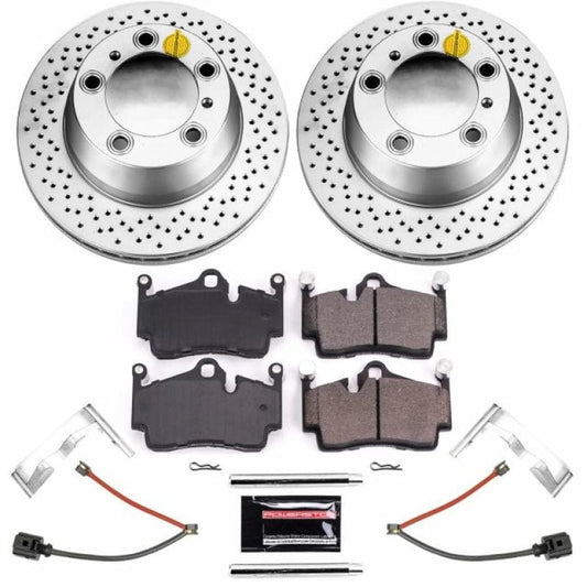 Kies-Motorsports PowerStop Power Stop 17-18 Porsche 718 Boxster Rear Z23 Evolution Sport Coated Brake Kit