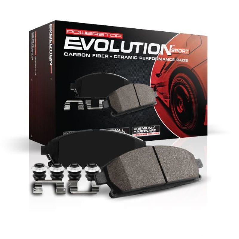 Kies-Motorsports PowerStop Power Stop 1991 BMW 318i Front or Rear Z23 Evolution Sport Brake Pads w/Hardware