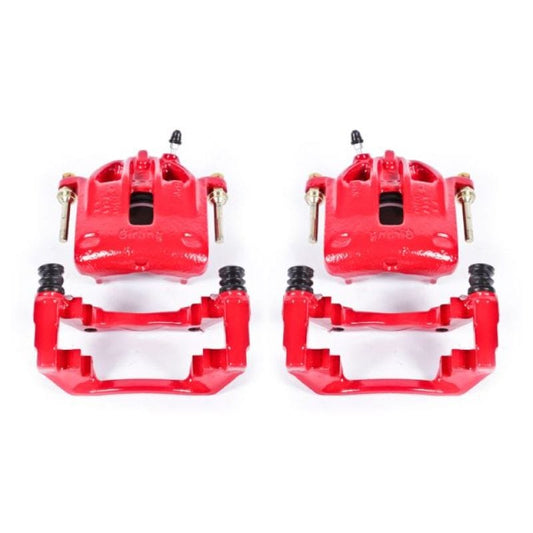 Kies-Motorsports PowerStop Power Stop 1991 BMW 318i Front Red Calipers w/Brackets - Pair