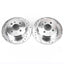 Kies-Motorsports PowerStop Power Stop 1991 BMW 318i Rear Evolution Drilled & Slotted Rotors - Pair