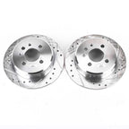 Kies-Motorsports PowerStop Power Stop 1991 BMW 318i Rear Evolution Drilled & Slotted Rotors - Pair