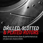Kies-Motorsports PowerStop Power Stop 1991 BMW 318i Rear Evolution Drilled & Slotted Rotors - Pair