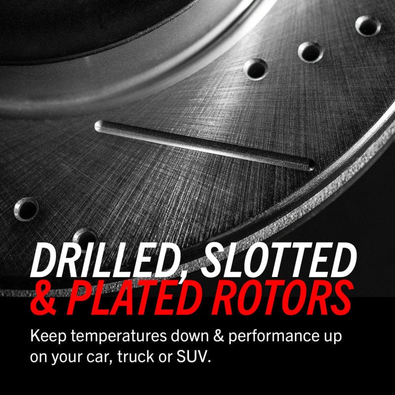 Kies-Motorsports PowerStop Power Stop 1991 BMW 318i Rear Evolution Drilled & Slotted Rotors - Pair