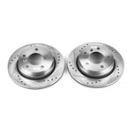 Kies-Motorsports PowerStop Power Stop 2000 BMW 323Ci Rear Evolution Drilled & Slotted Rotors - Pair