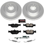 Kies-Motorsports PowerStop Power Stop 2000 BMW 323i Front Z23 Evolution Sport Coated Brake Kit