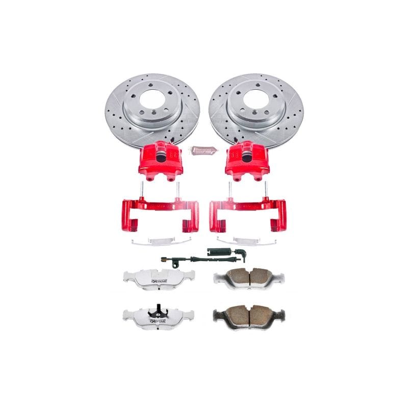 Kies-Motorsports PowerStop Power Stop 2000 BMW 323i Front Z26 Street Warrior Brake Kit w/Calipers Main image