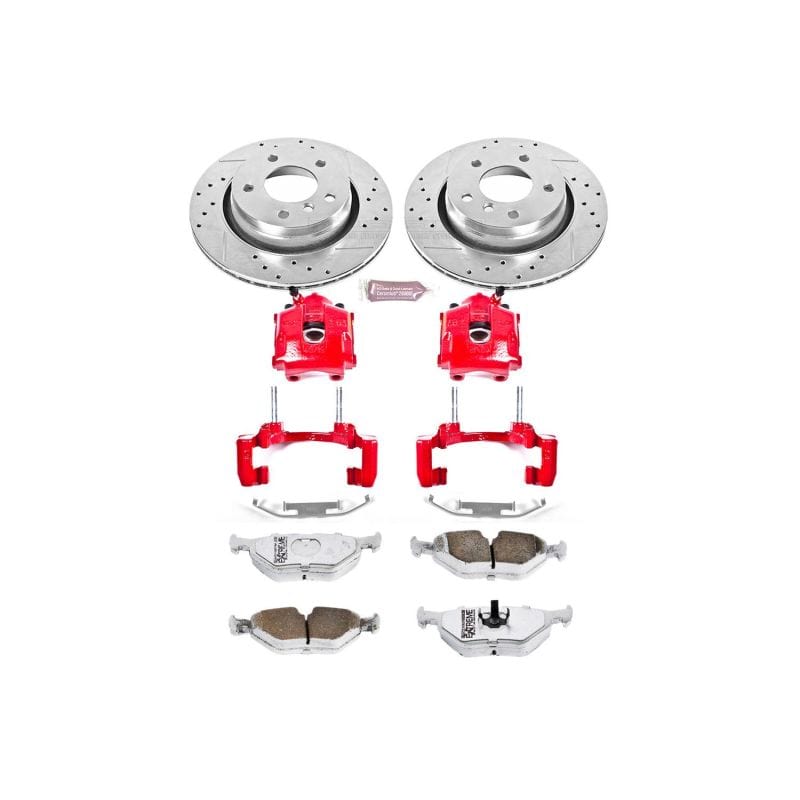 Kies-Motorsports PowerStop Power Stop 2000 BMW 323i Rear Z26 Street Warrior Brake Kit w/Calipers Main image