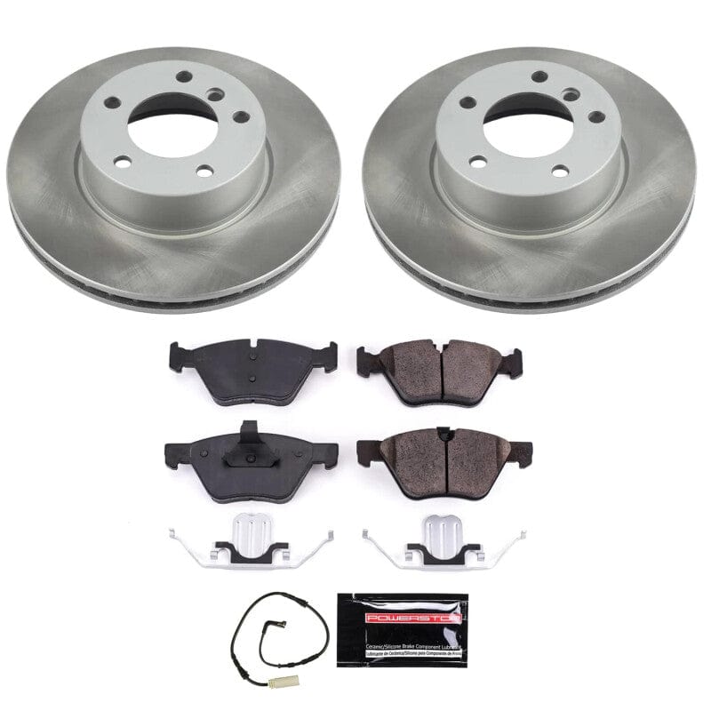 Kies-Motorsports PowerStop Power Stop 2006 BMW 325i Front Semi-Coated Rotor Kit Main image
