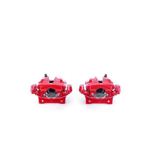 Kies-Motorsports PowerStop Power Stop 2006 BMW 325i Rear Red Calipers w/Brackets - Pair