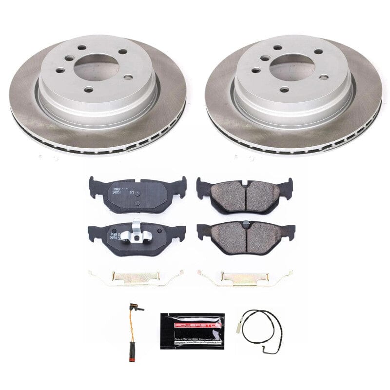 Kies-Motorsports PowerStop Power Stop 2006 BMW 325xi Rear Semi-Coated Rotor Kit