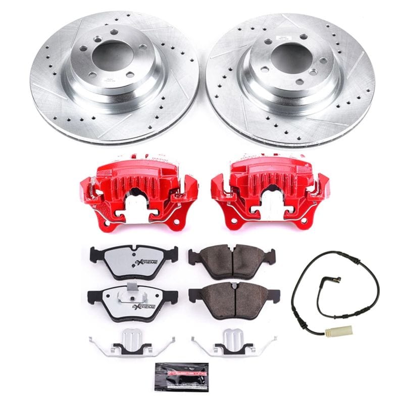 Kies-Motorsports PowerStop Power Stop 2006 BMW 330i Front Z26 Street Warrior Brake Kit w/Calipers Main image