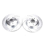 Kies-Motorsports PowerStop Power Stop 2006 BMW 330i Rear Evolution Drilled & Slotted Rotors - Pair