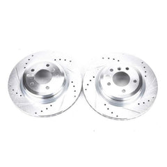 Kies-Motorsports PowerStop Power Stop 2006 BMW 330i Rear Evolution Drilled & Slotted Rotors - Pair