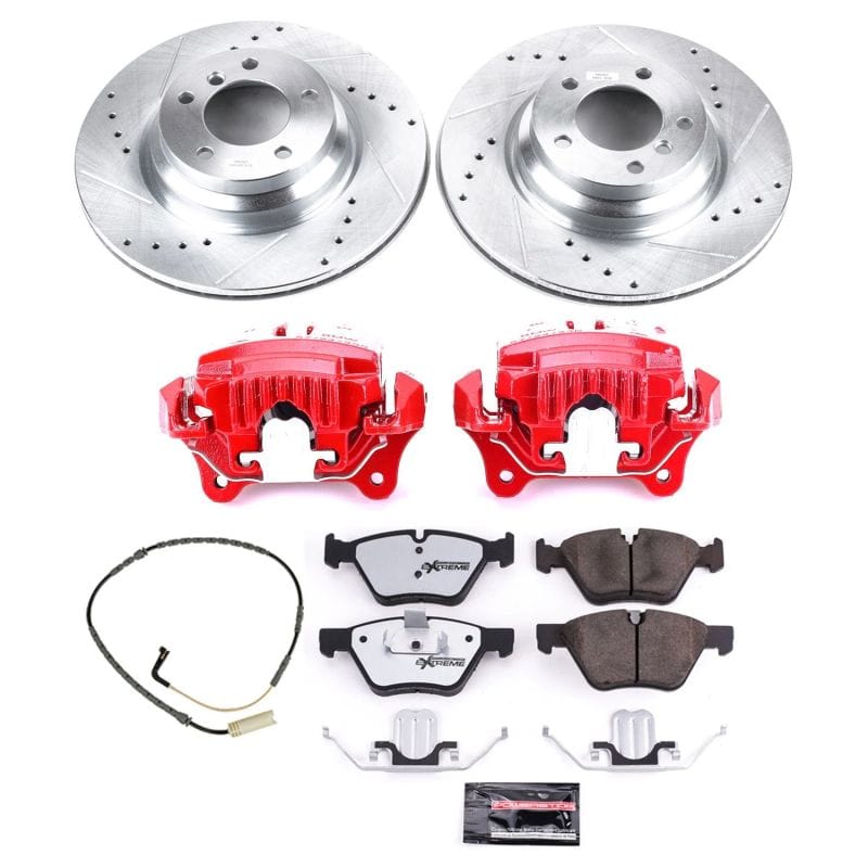 Kies-Motorsports PowerStop Power Stop 2006 BMW 330xi Front Z26 Street Warrior Brake Kit w/Calipers Main image