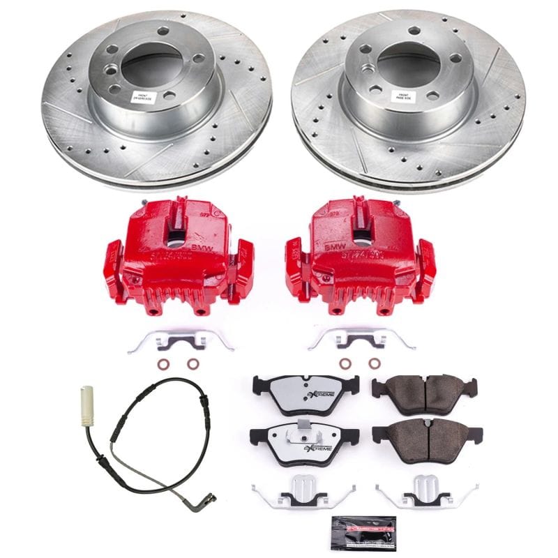 Kies-Motorsports PowerStop Power Stop 2007 BMW 328i Front Z26 Street Warrior Brake Kit w/Calipers Main image