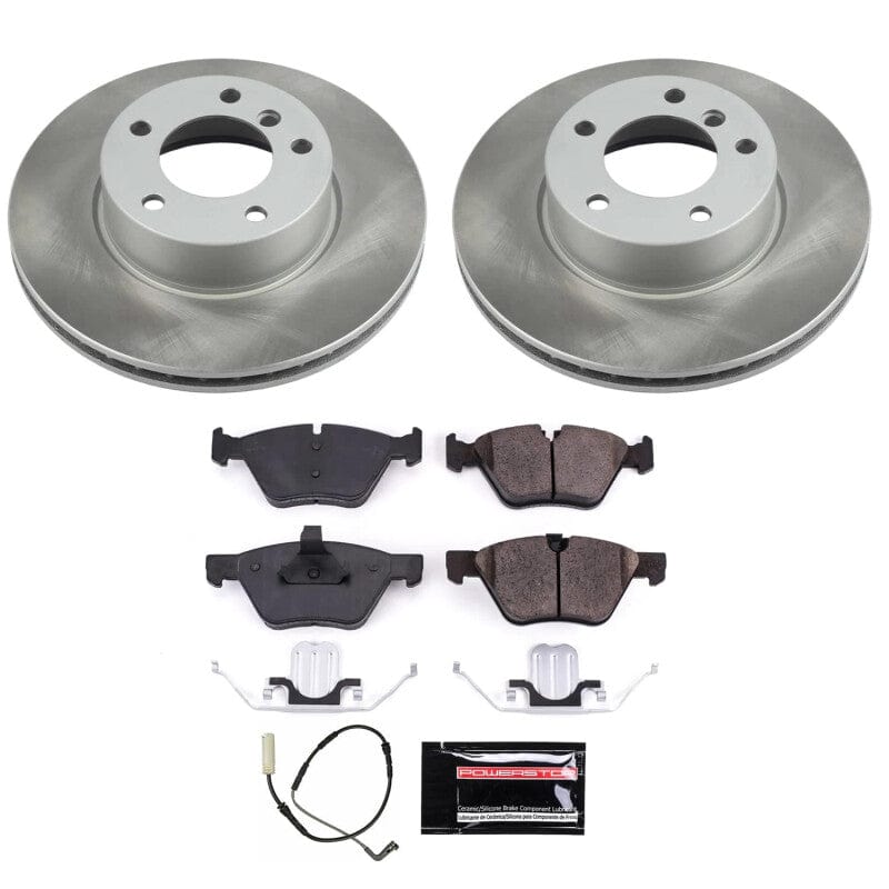 Kies-Motorsports PowerStop Power Stop 2007 BMW 328xi Front Semi-Coated Rotor Kit Main image