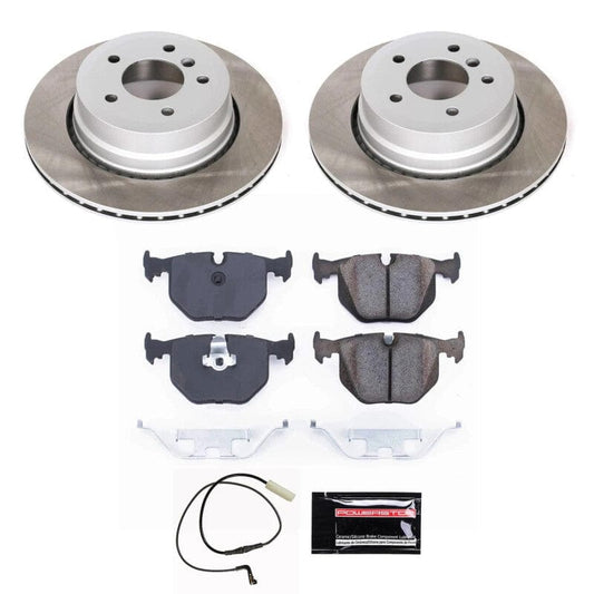 Kies-Motorsports PowerStop Power Stop 2008 BMW 535xi Rear Semi-Coated Rotor Kit