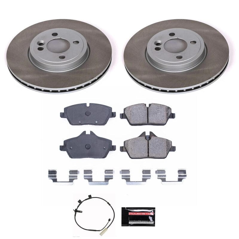Kies-Motorsports PowerStop Power Stop 2011 Mini Cooper Front Semi-Coated Rotor Kit Main image