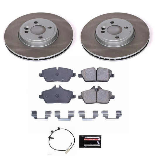 Kies-Motorsports PowerStop Power Stop 2011 Mini Cooper Front Semi-Coated Rotor Kit