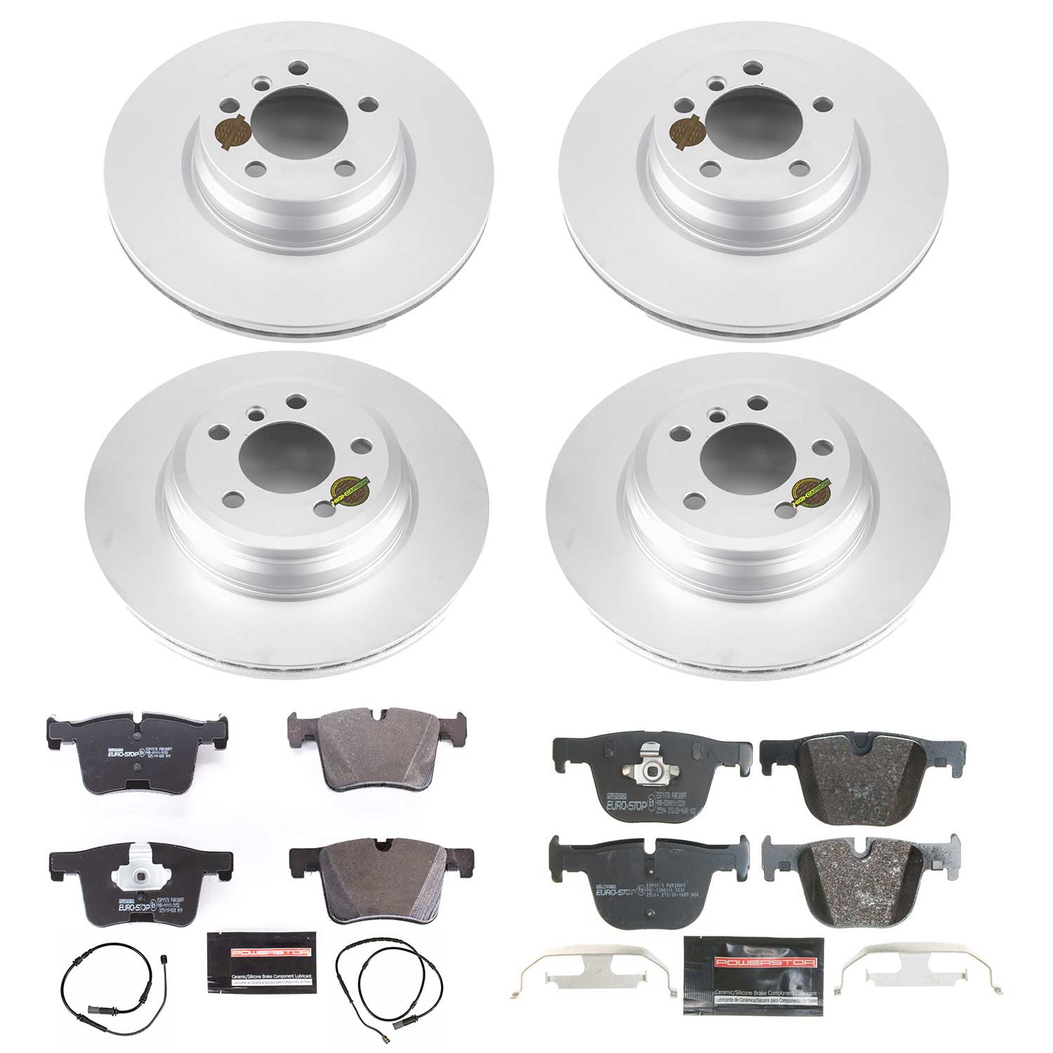 Kies-Motorsports PowerStop Power Stop 2015 BMW 328i xDrive Front & Rear Euro-Stop Brake Kit