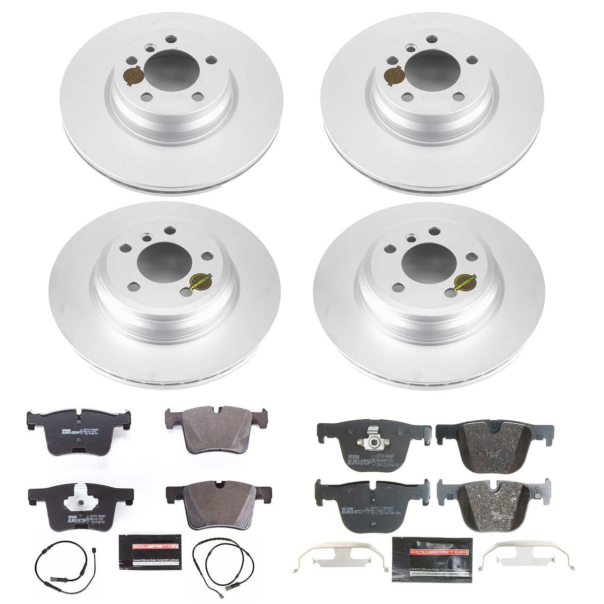 Kies-Motorsports PowerStop Power Stop 2015 BMW 328i xDrive Front & Rear Euro-Stop Brake Kit