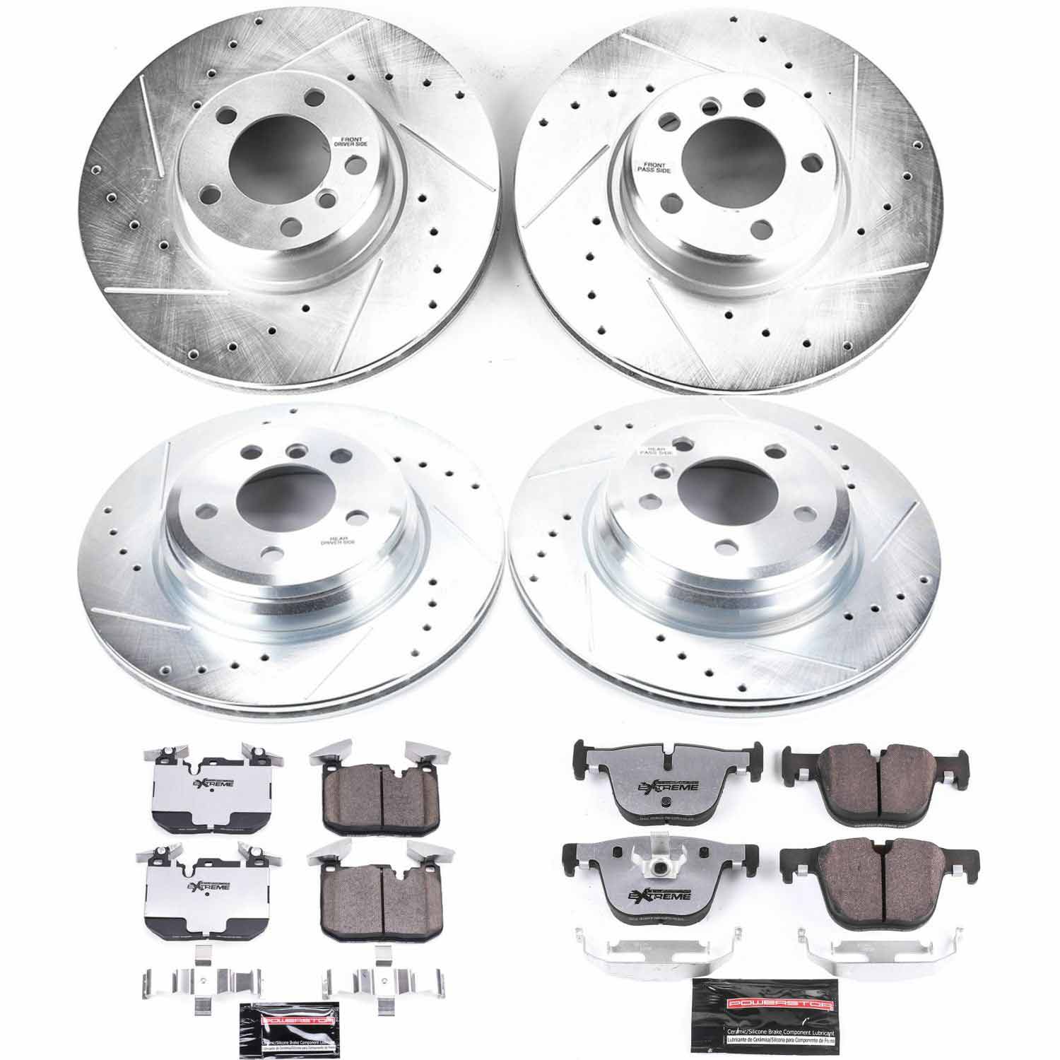 Kies-Motorsports PowerStop Power Stop 2016 BMW 328i xDrive Front & Rear Z26 Street Warrior Brake Kit Main image