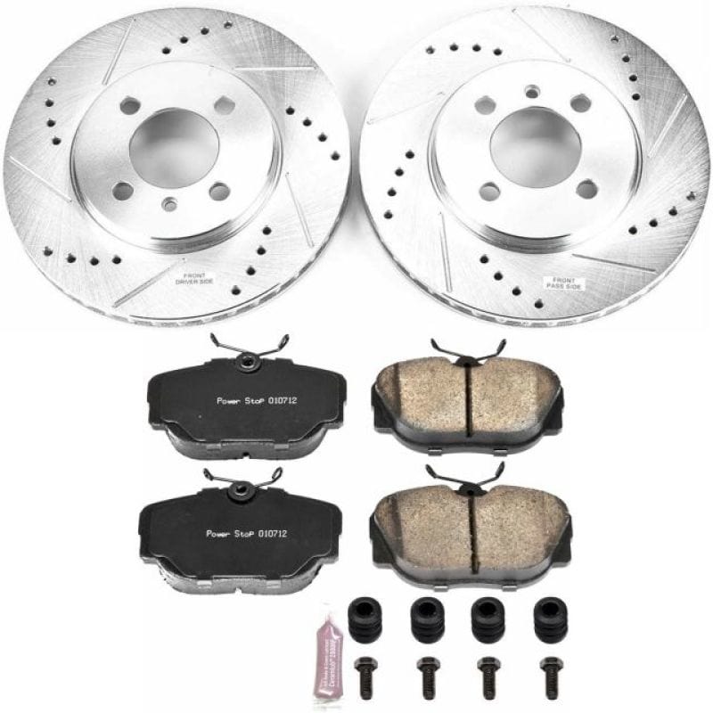 Kies-Motorsports PowerStop Power Stop 91-92 BMW 318i Front Z23 Evolution Sport Brake Kit Main image