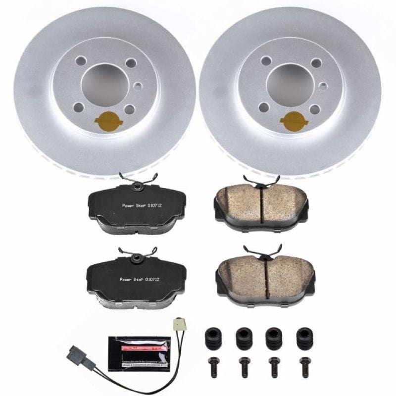 Kies-Motorsports PowerStop Power Stop 91-92 BMW 318i Front Z23 Evolution Sport Coated Brake Kit Main image