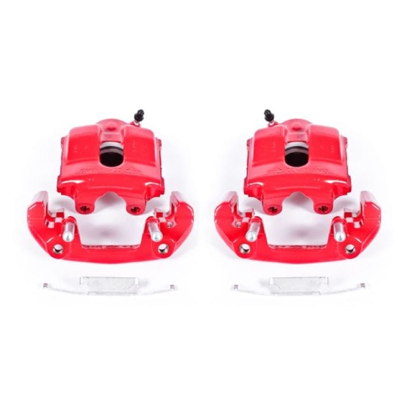 Kies-Motorsports PowerStop Power Stop 92-98 BMW 318i Front Red Calipers w/Brackets - Pair