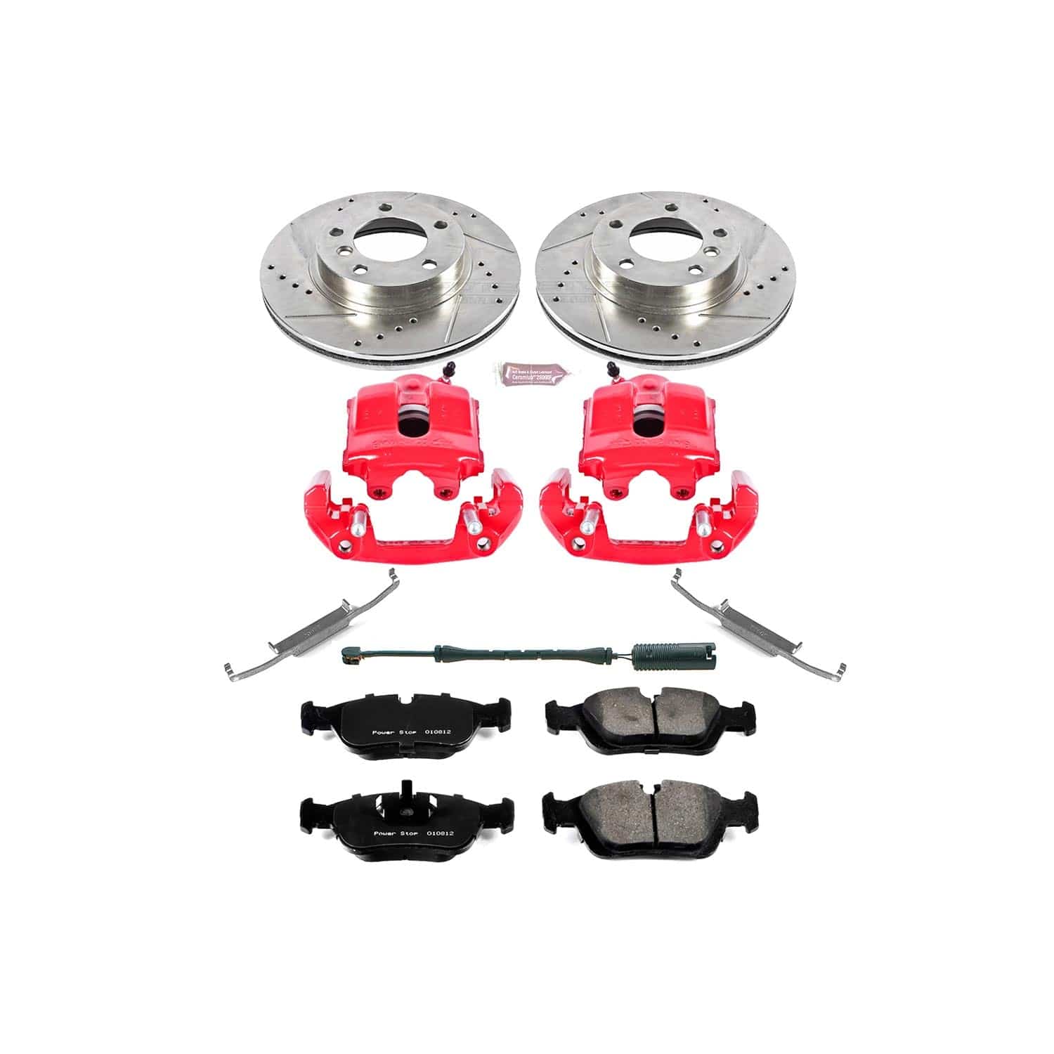 Kies-Motorsports PowerStop Power Stop 92-98 BMW 318i Front Z23 Evolution Sport Brake Kit w/Calipers Main image